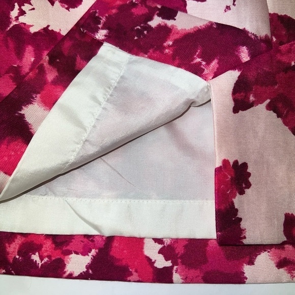 Kate Spade Jordan Silk Blend Berry Moody Floral Pencil Skirt Sz 4 woman’s pink - Picture 8 of 12